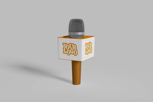 PSD psd news microphone mockup