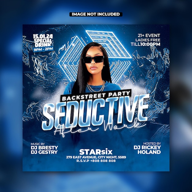 PSD psd night club flyer template