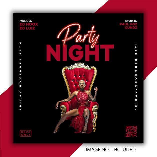 PSD Night club party post design