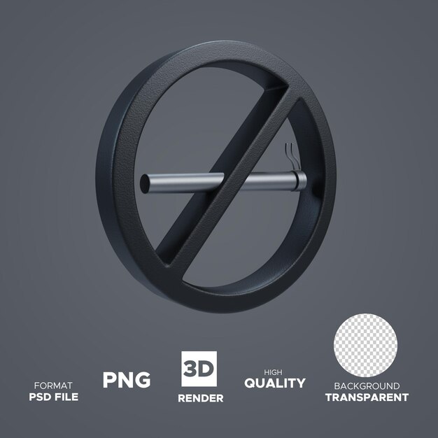 PSD psd no smoking logo