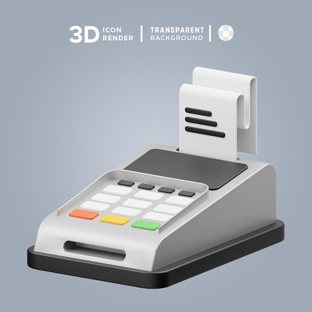 PSD psd no transaction 3d illustration