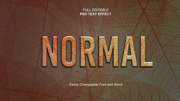 Psd normal editable text effect