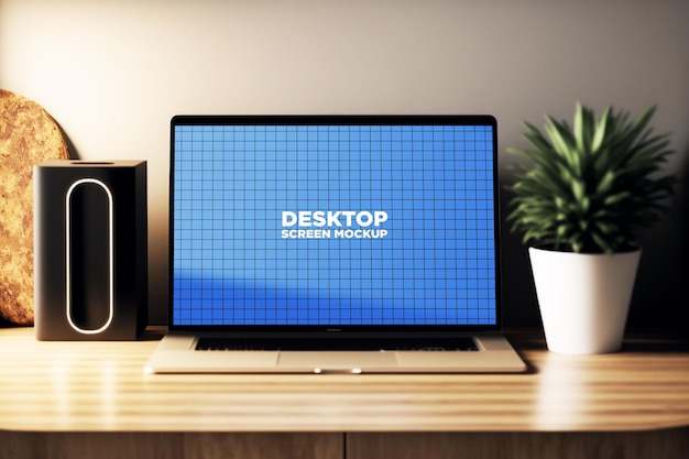 Mockup dello schermo del notebook psd