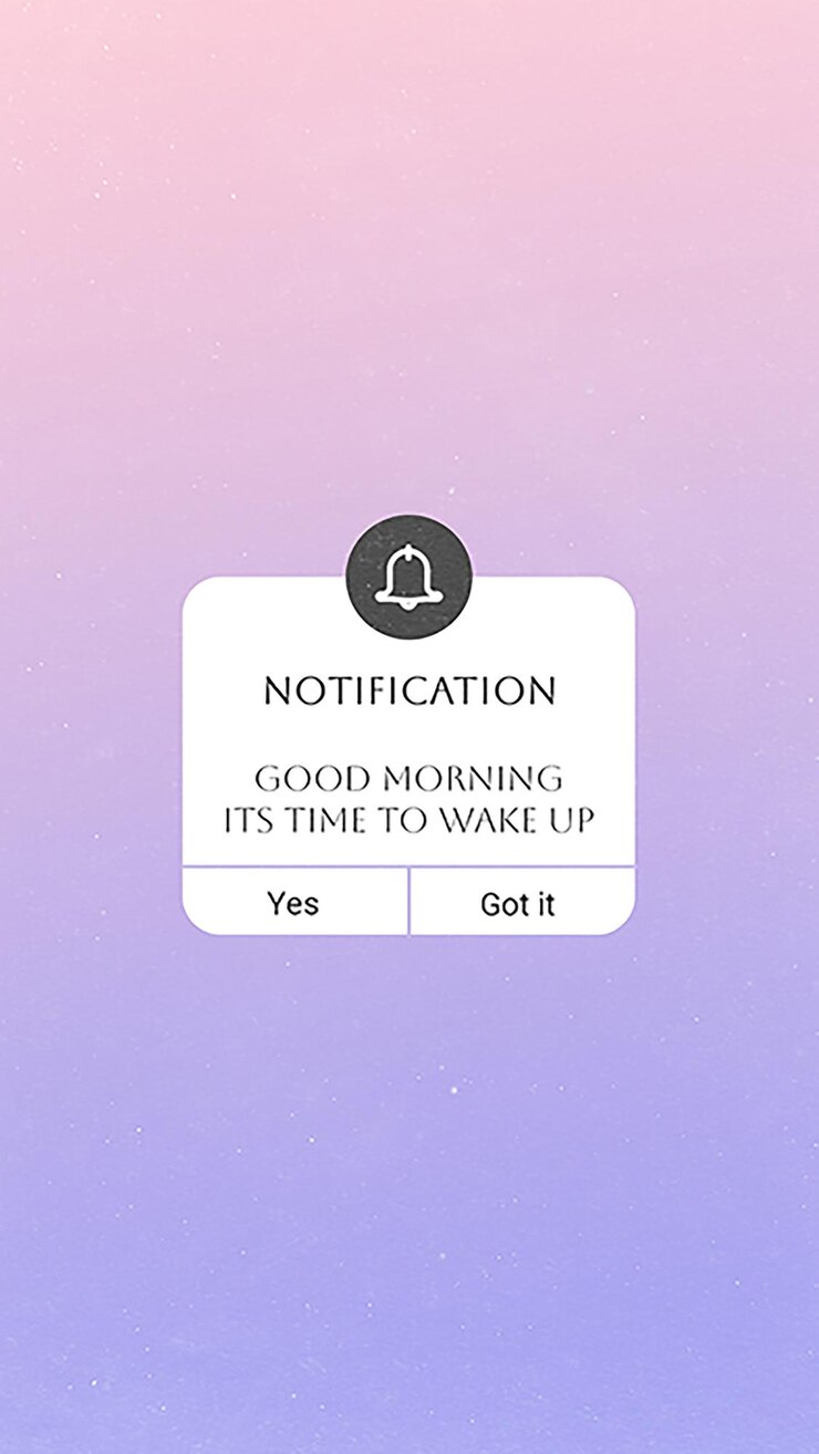 PSD psd notification qoutes on gradient background instagram story template