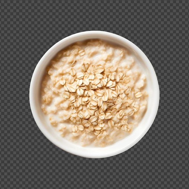 PSD psd oatmeal ziarna śniadaniowe izolowane na przezroczystym tle