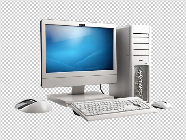 PSD psd современного 3d-компьютера на прозрачном фоне