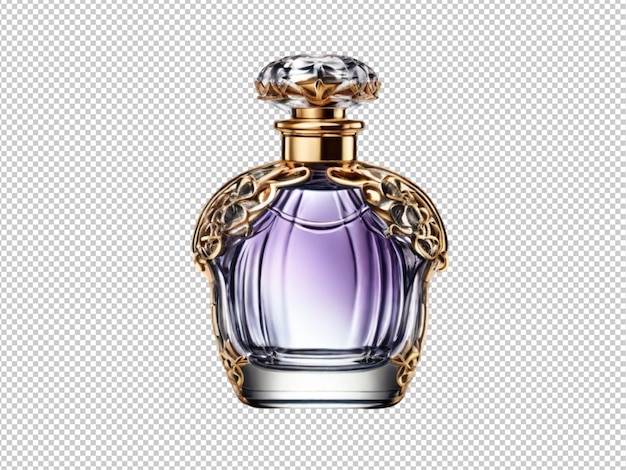 Псд роскошного парфюма на прозрачном фоне