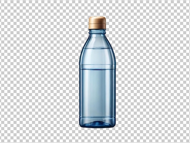 Псд пластиковой бутылки с водой на прозрачном фоне