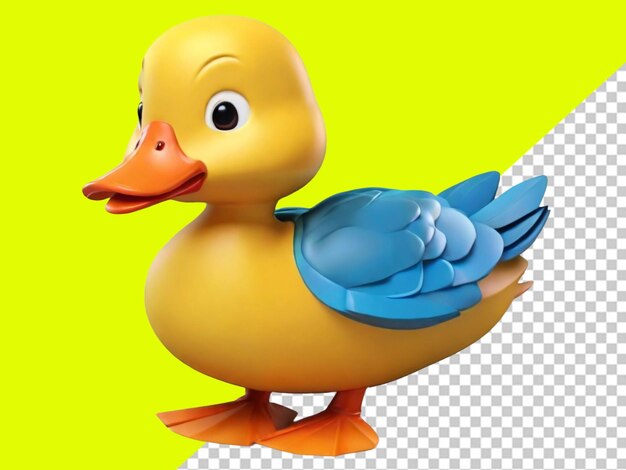 Psd ofbaby duck on transparent background