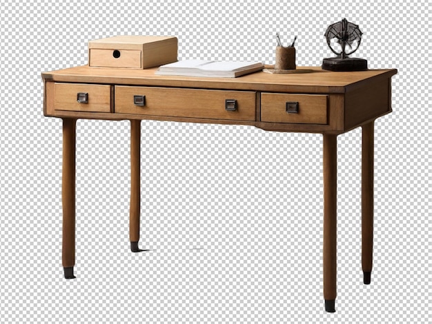 Psd of a office table on transparent background