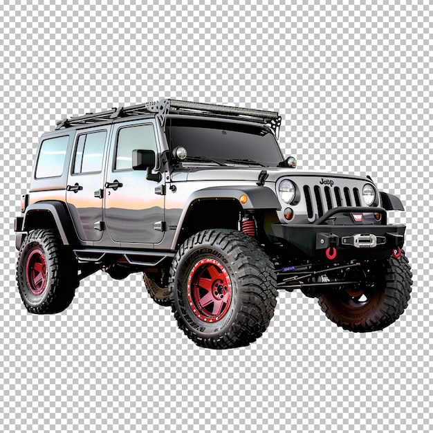 PSD psd offroad travel jeep car isolated on a transparent background