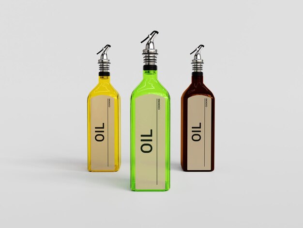 PSD psd oil bottle mockup