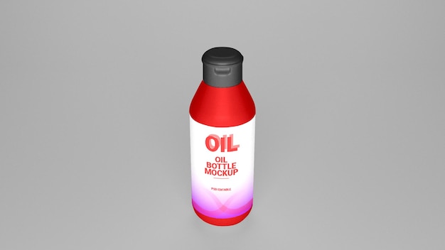 Mockup di bottiglia di olio psd