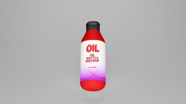 Psd oil bottle mockup