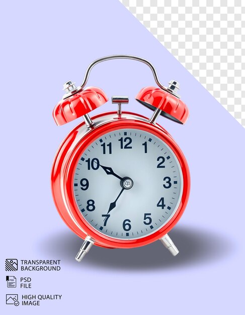 PSD Old Fashioned Clock изолирован на прозрачном фоне для плаката и баннера социальных сетей