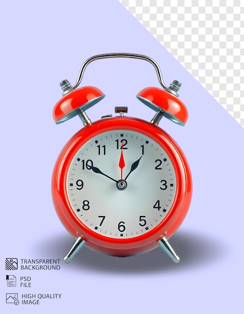 PSD Old Fashioned Clock изолирован на прозрачном фоне для плаката и баннера социальных сетей