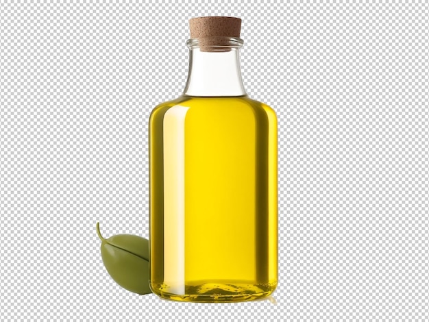 PSD psd olive oil bottle png on a transparent background