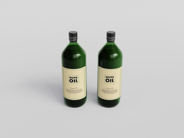 PSD psd olve oil bottle mockup