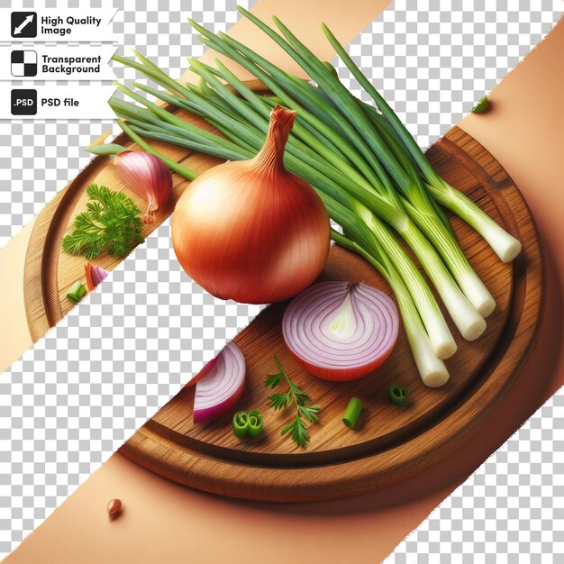 PSD psd onion isolated on transparent background