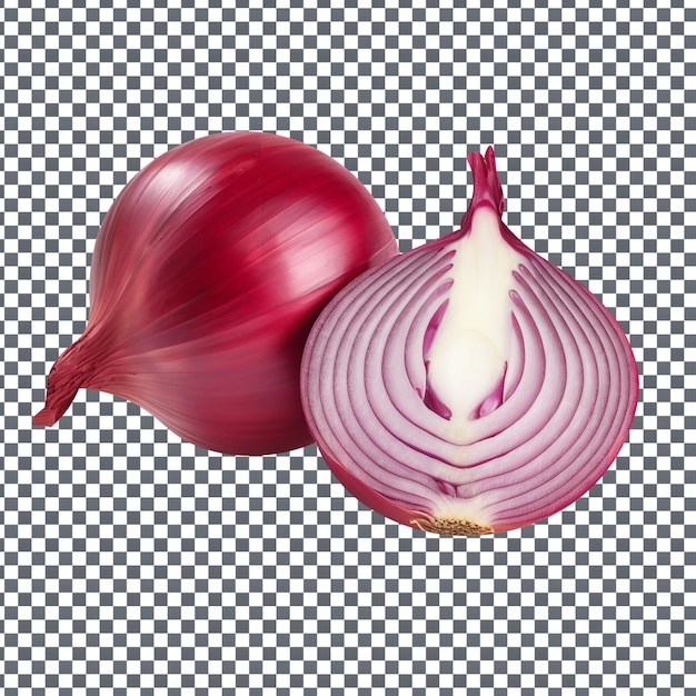 Psd onions isolated on transparent background