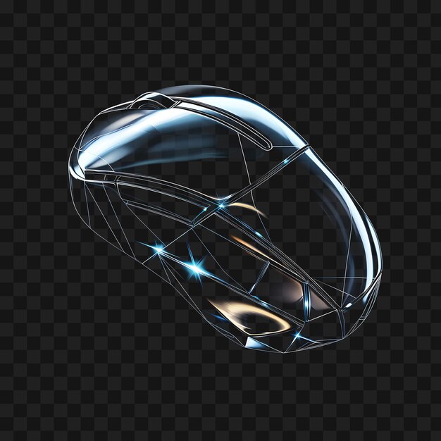 PSD psd непрозрачная металлическая пульсирующая икона мыши с геометрическим дизайном i web symbol glass 4096px design art