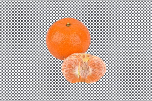 PSD psd orange fruits isolated on transparent background