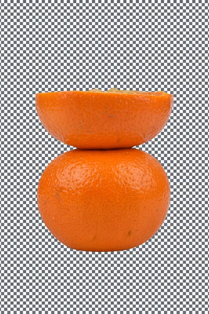 PSD psd orange fruits isolated on transparent background