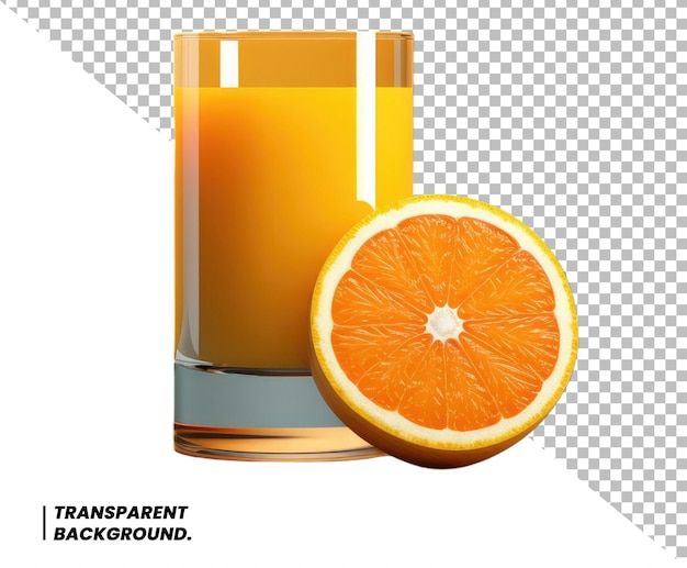 PSD psd orange juice isolated