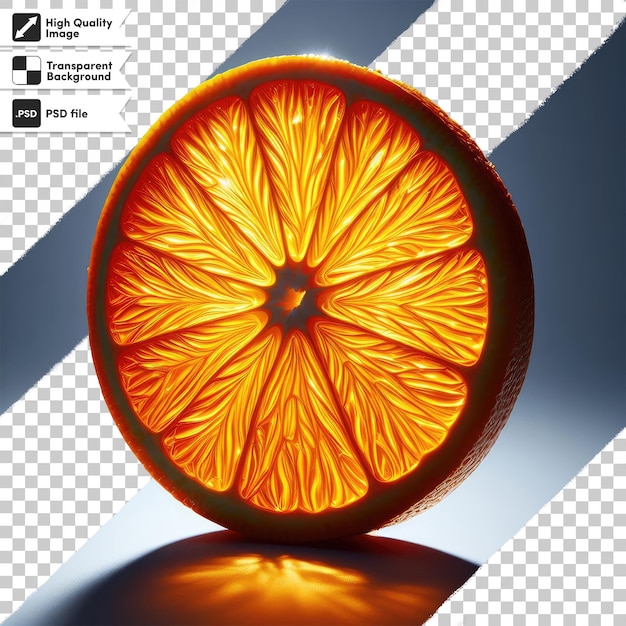 PSD psd orange on transparent background