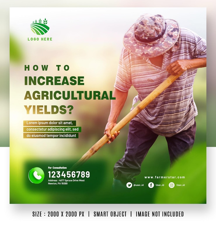 PSD organic fruit and vegetable plant garden health care for farmer