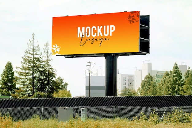 PSD psd outdoor billboard mockup