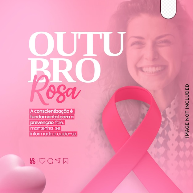 Psd Outubro ロザ インスタグラムフライヤーテンプレート