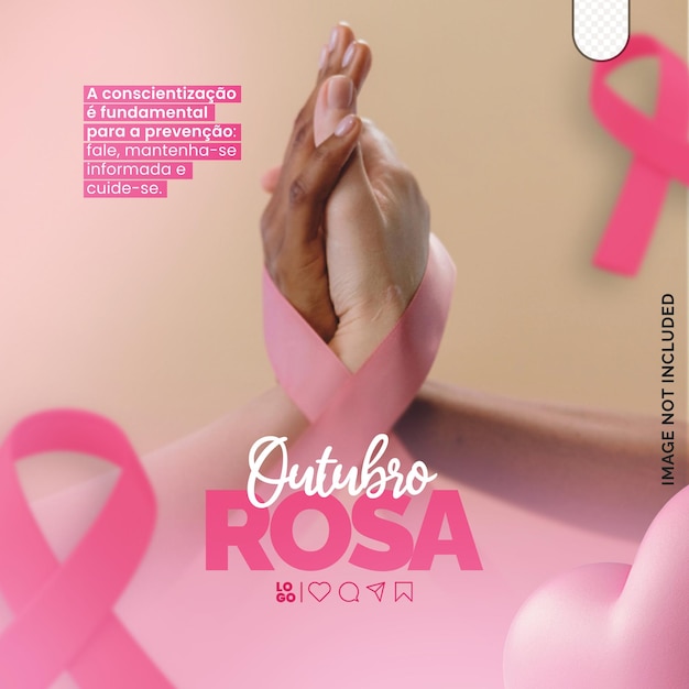 Psd Outubro ロザ インスタグラムフライヤーテンプレート