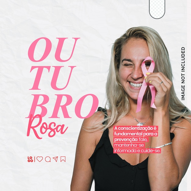 Psd Outubro ロザ インスタグラムフライヤーテンプレート