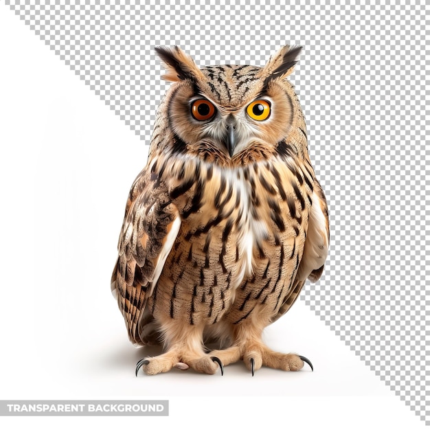 PSD psd owl isolated without background