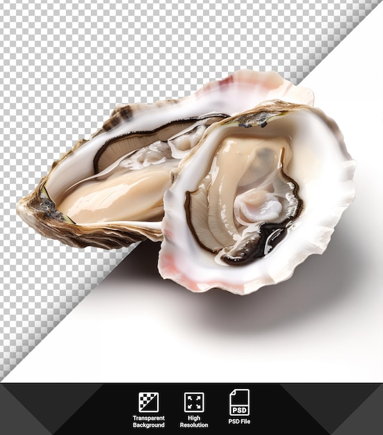 PSD psd oysters on transparent background