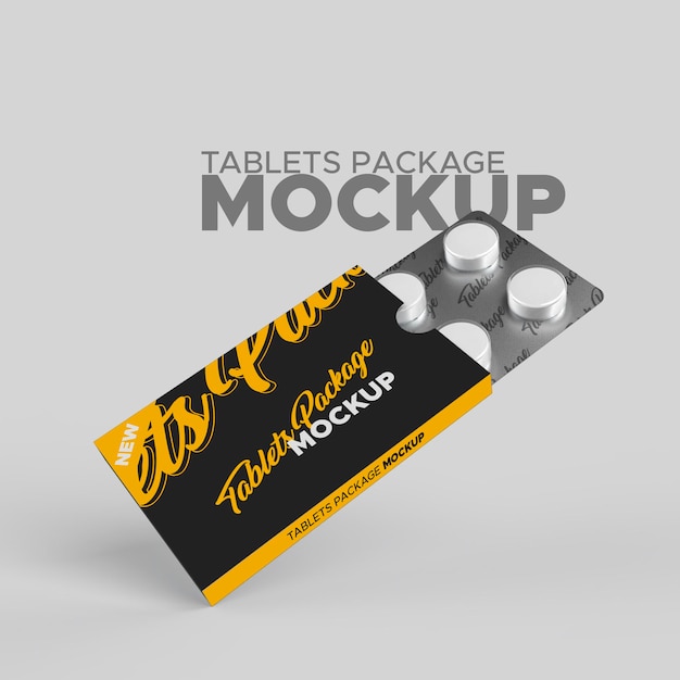 Mockup di compresse pacchetto psd