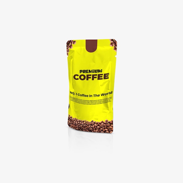 Psd packaging or coffee bag mockup