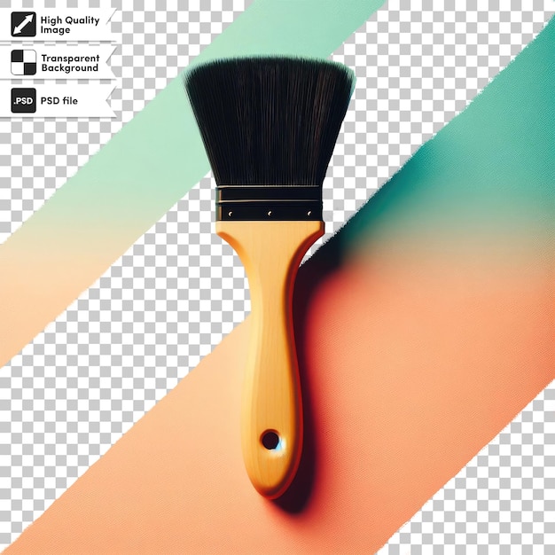 Psd paint brush brush for makeup on transparent background