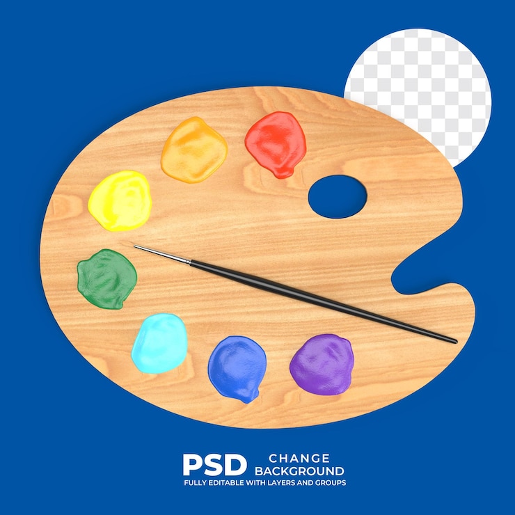 PSD пинточки и цветовая палитра psd