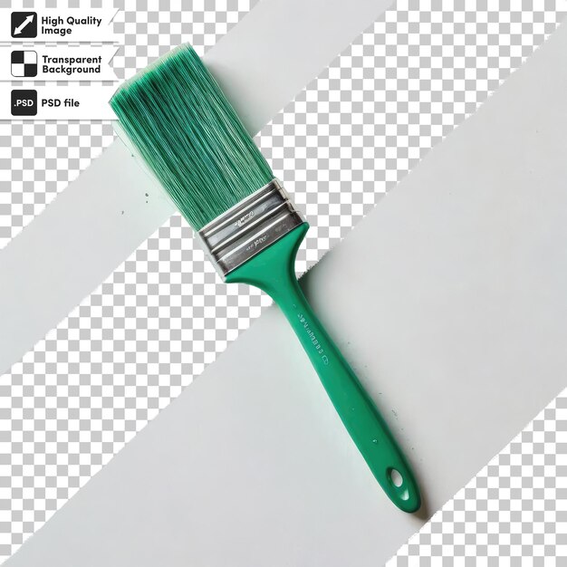 Psd paintbrush and paint on transparent background with editable mask layer