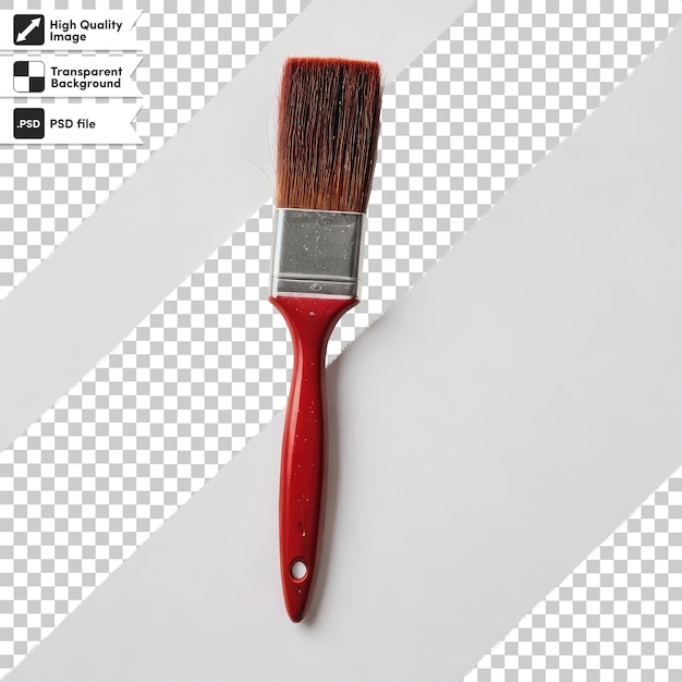 PSD psd paintbrush and paint on transparent background with editable mask layer