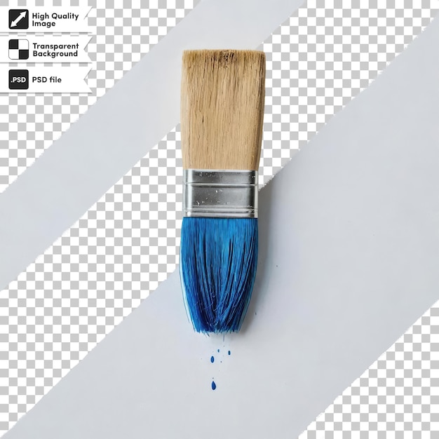 PSD psd paintbrush and paint on transparent background with editable mask layer