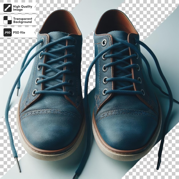 PSD psd pair of man shoes on transparent background