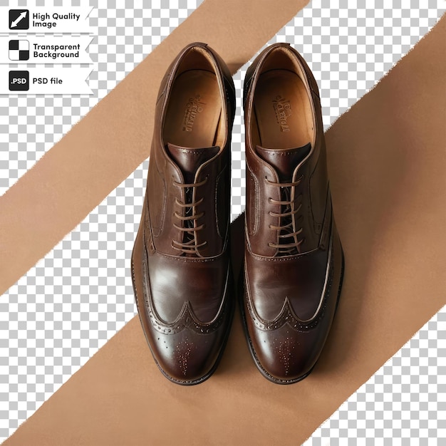 PSD 편집 가능한 마스크 계층으로 투명한 배경에 psd 남성 신발