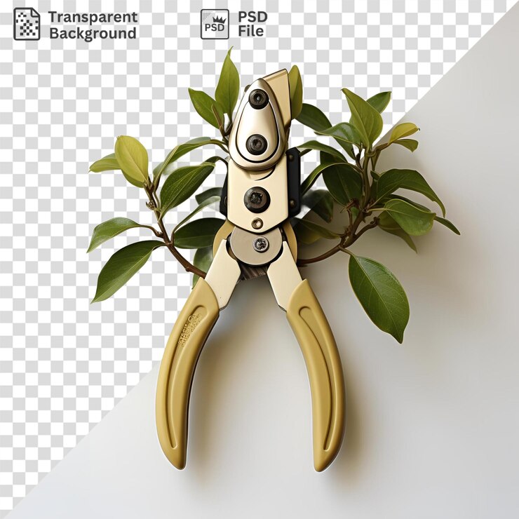 PSD psd a pair of red handled scissors on a black background