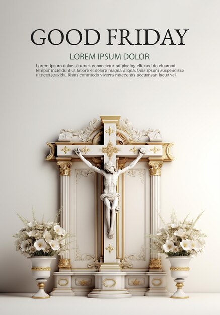 PSD psd palm sunday poster banner fyler