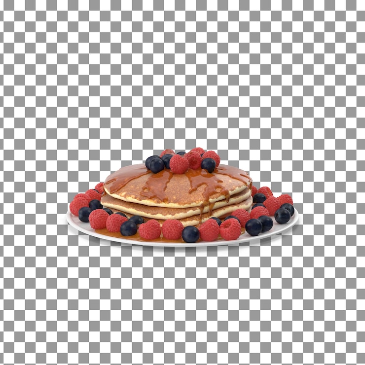 PSD psd pancake on isolated and transparent background