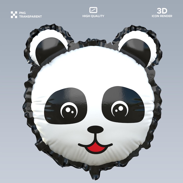 PSD panda ballon 3D illustratie