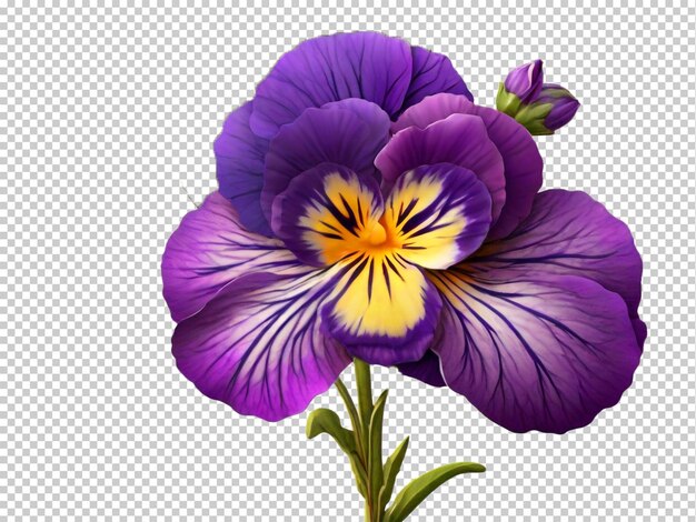 PSD psd pansy flower png on a transparent background